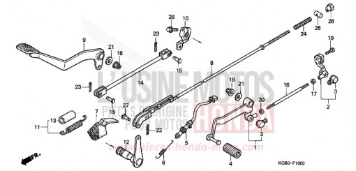 PEDALE VT125CX de 1999